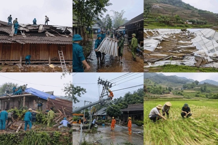 Mưa đá, dông lốc thổi bay 244 mái nhà ở Lào Cai