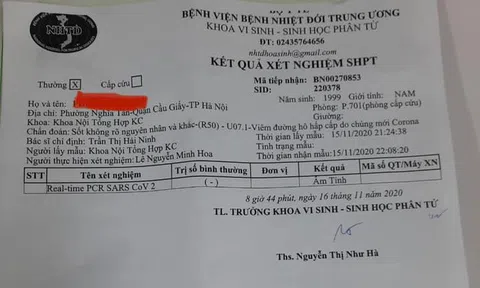 Bộ Y tế thông tin về trường hợp nam sinh Hà Nội nghi tái nhiễm COVID-19