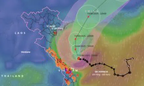 Đêm 12, rạng sáng 13-6, miền Trung mưa rất to, người dân cần đề phòng ngập lụt