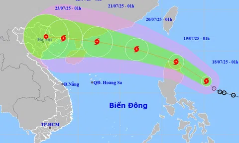 Áp thấp nhiệt đới mạnh lên thành bão WIPHA
