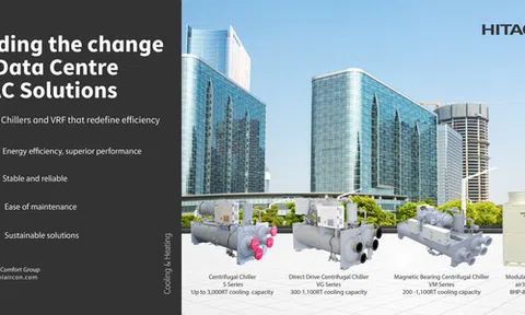 Các giải pháp HVAC của Hitachi mang lại tính bền vững cho sự phát triển bùng nổ của các trung tâm dữ liệu tại Đông Nam Á