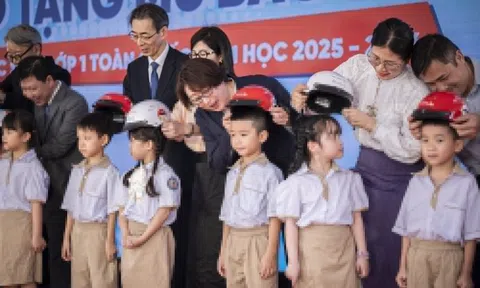 Honda Việt Nam trao gần 1,8 triệu mũ bảo hiểm tại 14.000 điểm trường