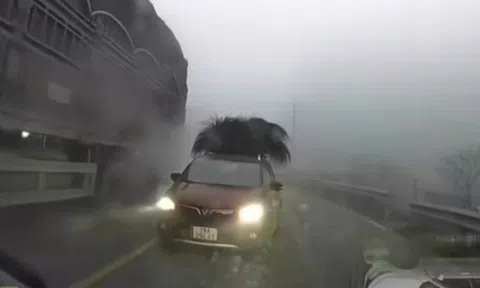 Vượt ẩu giữa sương mù dày đặc ở Sa Pa, tài xế bị phạt tiền