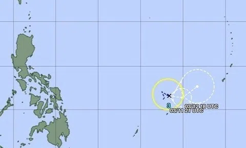 Xuất hiện bão số 3 trên Tây Bắc Thái Bình Dương, quỹ đạo di chuyển lạ