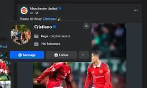 MU chúc mừng sinh nhật Ronaldo nhưng 'nhầm' người