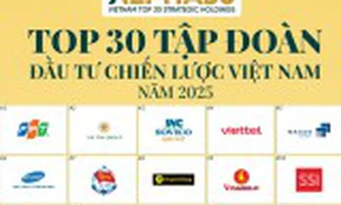 Công bố top 30 Tập đoàn đầu tư chiến lược dẫn dắt tương lai kinh tế Việt Nam