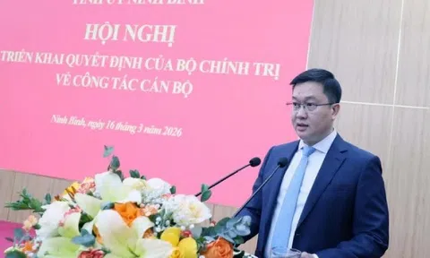 Ông Trần Đăng Quỳnh được điều động giữ chức Phó Bí thư Tỉnh Ninh Bình