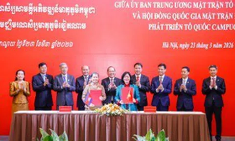 Mặt trận Tổ quốc Việt Nam-Campuchia tăng cường hợp tác giai đoạn 2026-2031