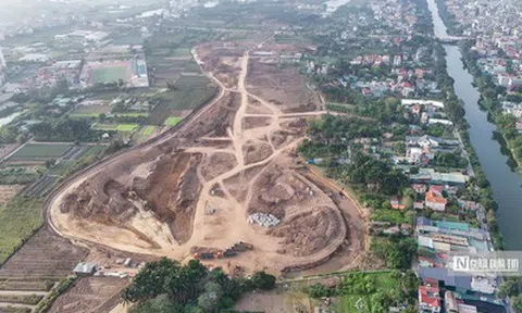 Thăm công trường thi công hồ điều hoà trị giá hơn 700 tỷ đồng ở Hà Nội