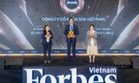 Vinamilk đứng đầu Top 25 thương hiệu dẫn đầu 2025 của Forbes Việt Nam