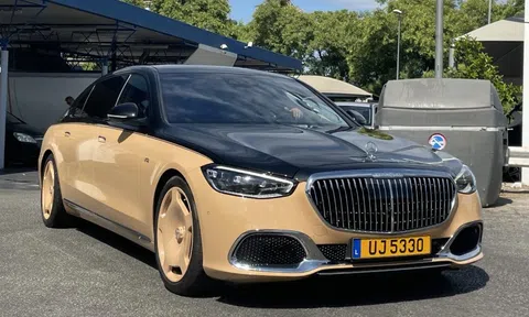 Cận cảnh Mercedes-Maybach S 680 Virgil Abloh của Erling Haaland