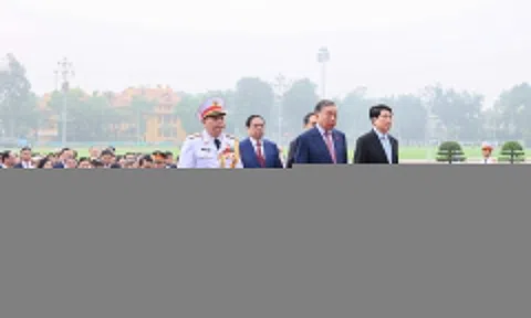 Lãnh đạo Đảng, Nhà nước, đại biểu Quốc hội viếng Chủ tịch Hồ Chí Minh