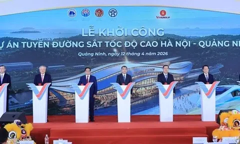 Thủ tướng dự khởi công tuyến đường sắt tốc độ cao Hà Nội - Quảng Ninh