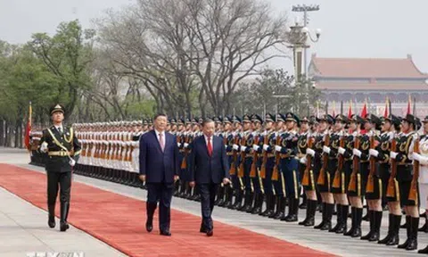 Lễ đón trọng thể Tổng Bí thư, Chủ tịch nước Tô Lâm thăm cấp Nhà nước đến Trung Quốc