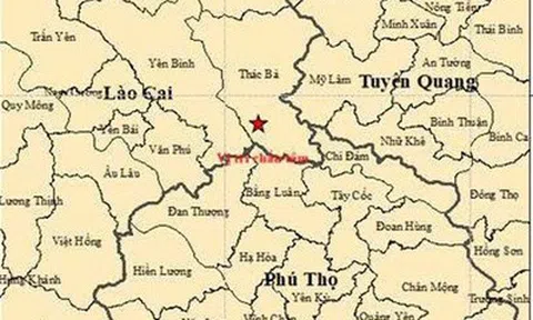 Vừa xảy ra động đất mạnh 3.0 độ gần thủy điện Thác Bà