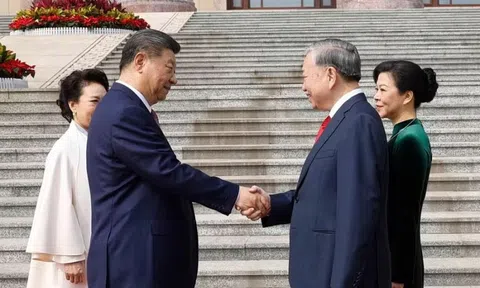 Toàn cảnh Lễ đón Tổng Bí thư, Chủ tịch nước Tô Lâm thăm Trung Quốc