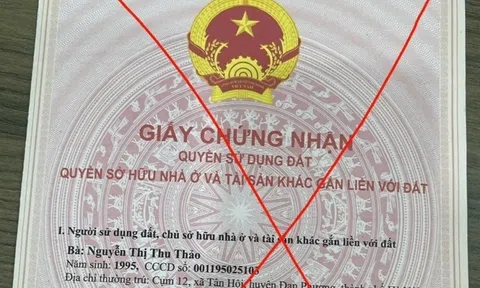 Xuất hiện sổ đỏ giả với thủ đoạn tinh vi