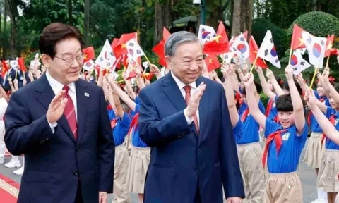 Tổng Bí thư, Chủ tịch nước chủ trì Lễ đón chính thức TT Hàn Quốc