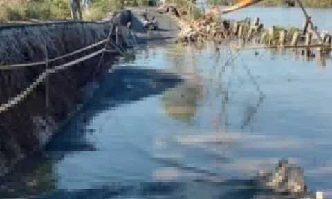 Lại sụt lún tuyến đường mới sửa hơn 1 năm tại Cà Mau