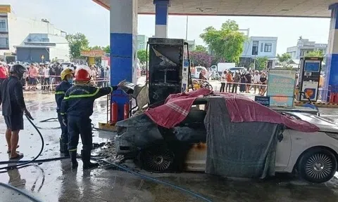 Công an Đà Nẵng thông tin nguyên nhân vụ cháy ôtô tại cây xăng