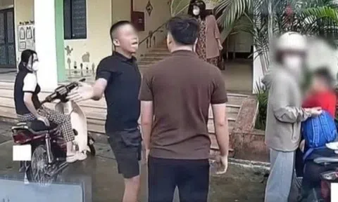 Phụ huynh tát shipper trên sân trường mầm non