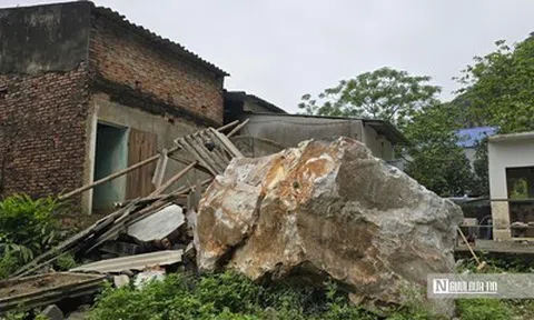 Người mẹ kể lại giây phút khối đá hàng chục tấn làm sập một phần ngôi nhà trong đêm
