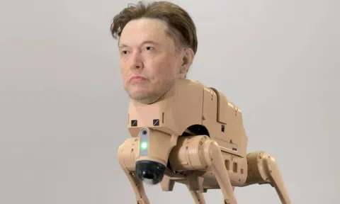 Chó robot hình mặt Elon Musk, Mark Zuckerberg
