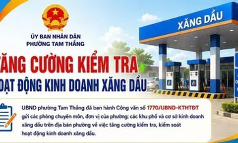 TP.HCM: Tăng cường kiểm tra kinh doanh xăng dầu tại phường Tam Thắng
