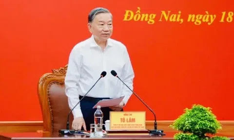 Tổng Bí thư, Chủ tịch nước Tô Lâm làm việc với Ban Thường vụ Thành ủy Đồng Nai