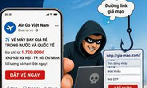 Thủ đoạn lừa đảo đặt vé máy bay giá rẻ mùa du lịch
