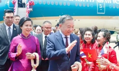 Tổng Bí thư, Chủ tịch nước Tô Lâm và Phu nhân bắt đầu thăm chính thức Thái Lan