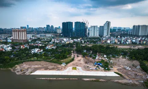 Lộ diện công viên đầu tiên trên trục đại lộ cảnh quan sông Hồng