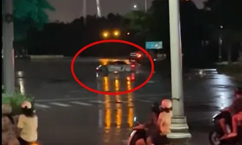 Tài xế lái Porsche 'drift' nhiều vòng, gây náo loạn khu đô thị Sala