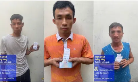 CSGT Tây Ninh phát hiện 3 tài xế container dương tính ma túy