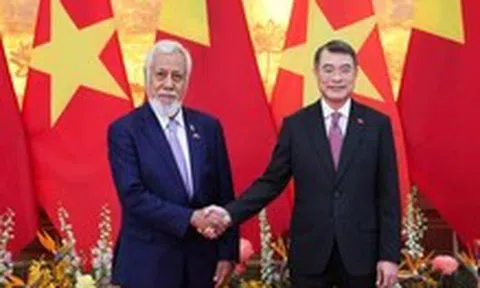 Thủ tướng Lê Minh Hưng đón và hội đàm với Thủ tướng Timor-Leste