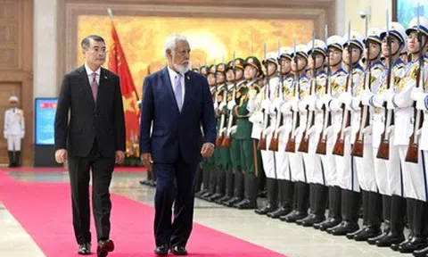 Thủ tướng Lê Minh Hưng chủ trì lễ đón chính thức Thủ tướng Timor-Leste