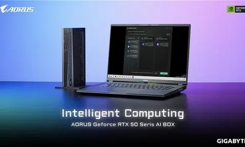 GIGABYTE AORUS GeForce RTX™ 50 Series AI BOX mang sức mạnh tính toán cao cấp và hệ sinh thái AI dễ tiếp cận lên laptop ultrabook
