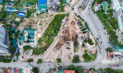Hà Nội: Thi công rầm rộ tại nút giao Phạm Tu - đường 70