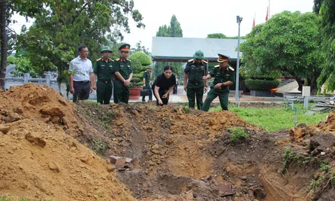 Tìm thấy hài cốt liệt sĩ trong khuôn viên Nghĩa trang Đăk Cấm