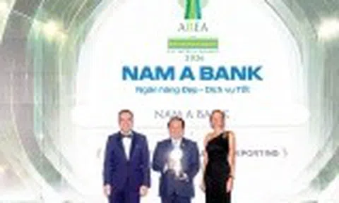Nam A Bank nhận giải thưởng quốc tế về báo cáo phát triển bền vững