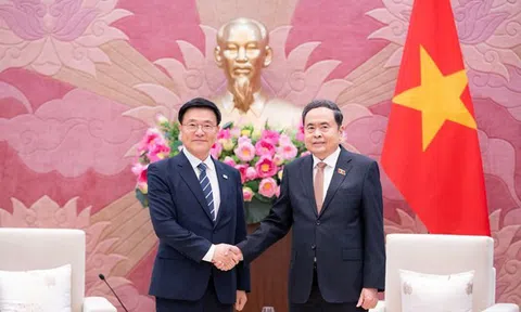 Chủ tịch Quốc hội Trần Thanh Mẫn tiếp đoàn đại biểu Viện nghiên cứu kinh tế, Hàn Quốc