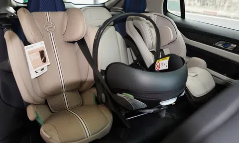 SUV cỡ C có lắp vừa 3 ghế trẻ em?