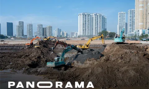 Hồ Đồng Bông 2 sắp hoàn thành, giảm áp lực ngập phía Tây Hà Nội