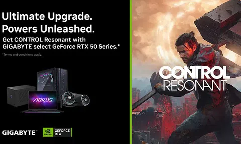 GIGABYTE hợp tác với NVIDIA nâng cao trải nghiệm chơi game với dòng GeForce RTX™ 50 Series và chương trình tặng kèm CONTROL Resonant