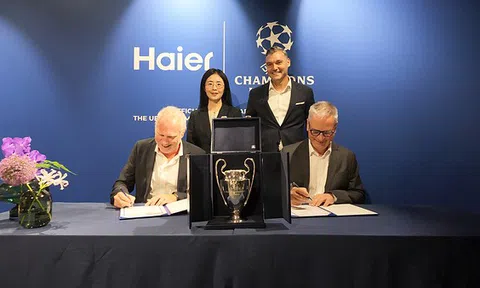 Haier công bố quan hệ hợp tác toàn cầu với UEFA Champions League