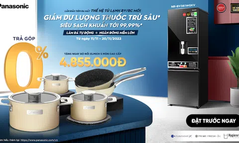 Panasonic ra mắt dòng tủ lạnh hai cánh mới nhất được tích hợp công nghệ sạch khuẩn tiên tiến nhất nanoe™ X nhân dịp Tết Quý Mão 2023.