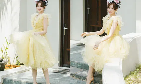 Hari Won tuổi 35 vẫn chẳng ngại diện váy đầm màu pastel đẹp như nữ thần