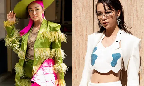 Mâu Thủy diện nguyên "cây xanh lá", Phí Phương Anh thay tận 2 bộ trong ngày thứ 5 The Best Street Style 2020