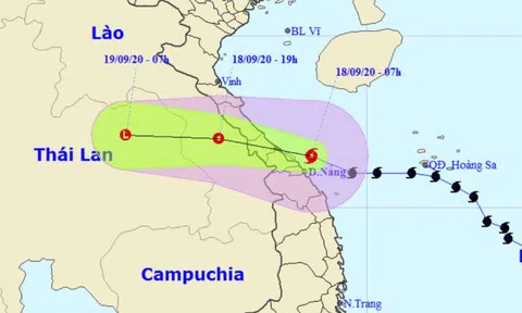 Bão số 5 suy yếu thành áp thấp nhiệt đới
