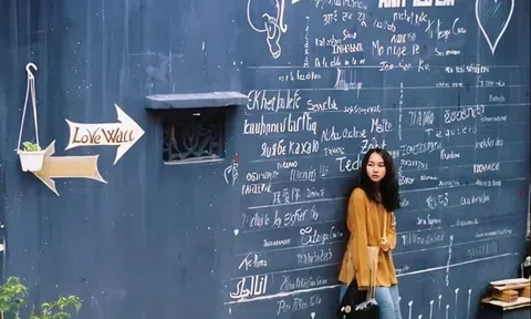 Bức tường 'tỏ tình' ở Đà Lạt